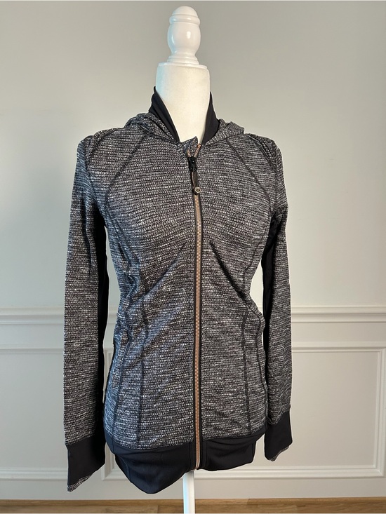 lululemon athletica Jackets & Blazers - lululemon athletica Black Heather Zip Hoodie Jacket
